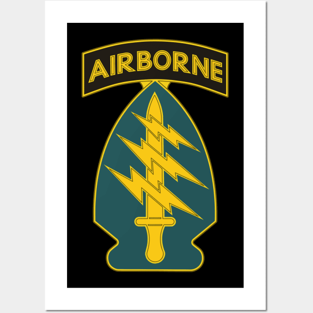 US Army Special Forces Insignia Wall Art by Mandra